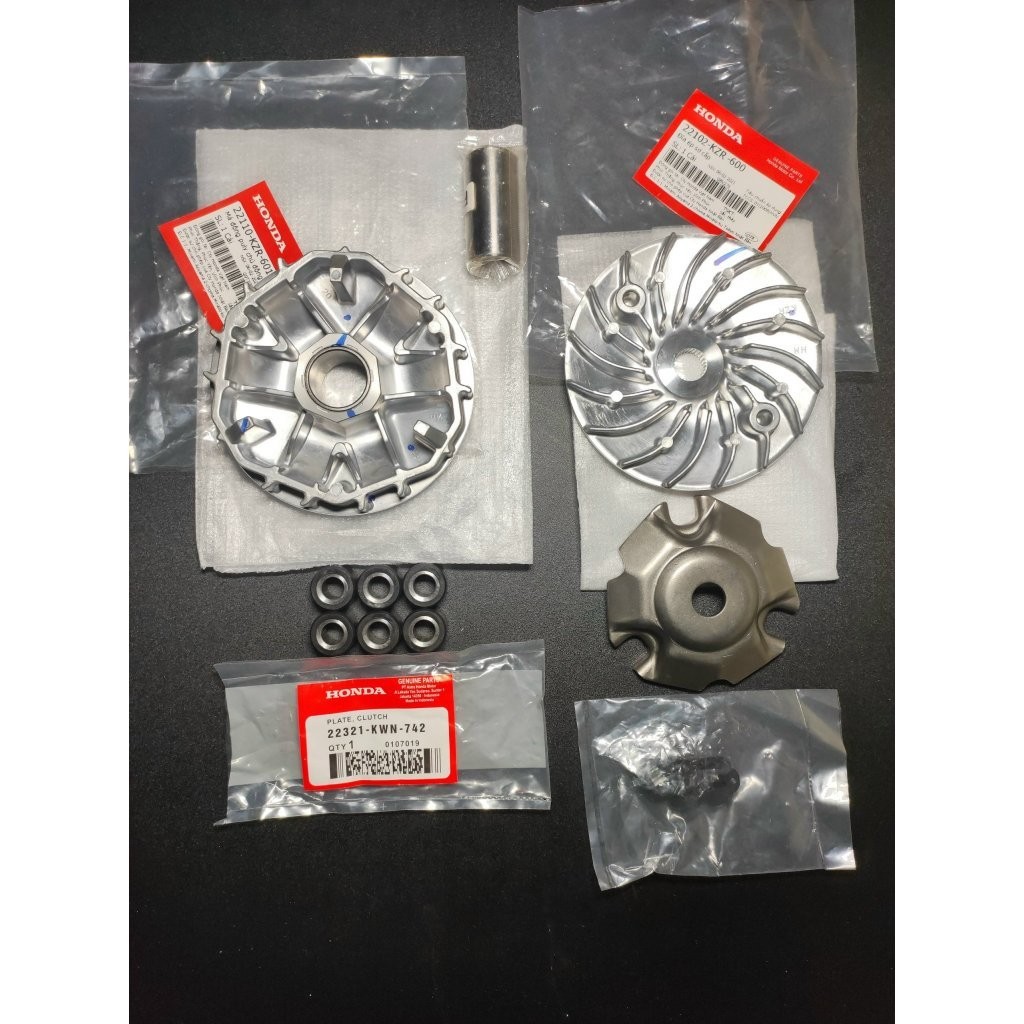 Bộ Nồi Trước AB125- PCX- Lead 125- VARIO 125 -SH Mode- Click 125 (chén bi, cánh quạt, ắc, bi nồi kẹp