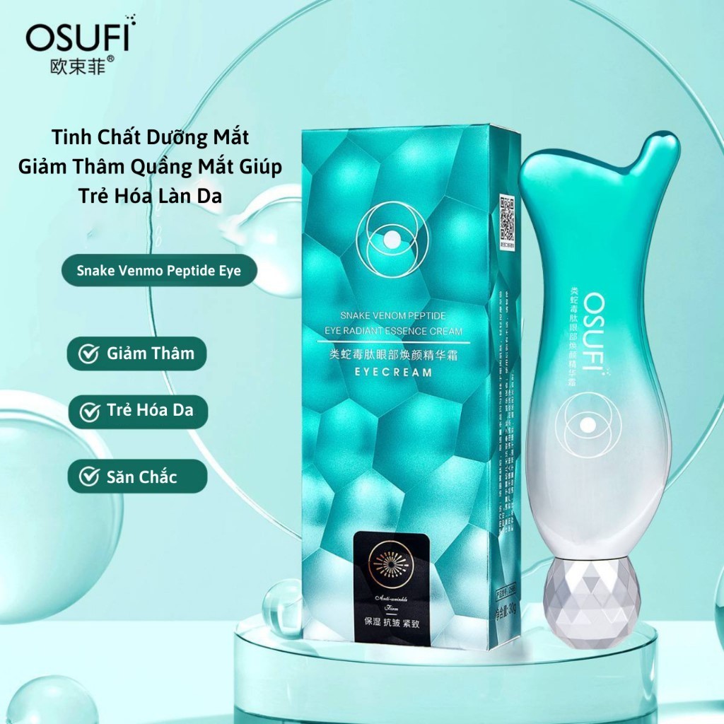 Kem dưỡng mắt OSUFI - Thanh lăn mắt OSUFI giảm thâm quầng mắt mờ nhăn, dưỡng ẩm, chống lão hóa, dưỡng sáng, tan bọng mắt