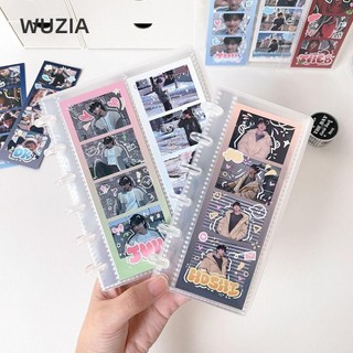 Album Ảnh WUZIA, Hộp Đựng Photocards Dọc Lá Rời, Sổ Lưu Trữ Hóa Đơn Lỗ Nấm Trong Suốt Đơn Giản