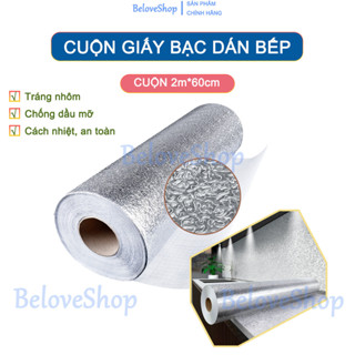 Cuộn Giấy Bạc Dán Bếp Cách Nhiệt, Miếng Decal Dán Tường Nhà Bếp Chống Thấm Bền Đẹp