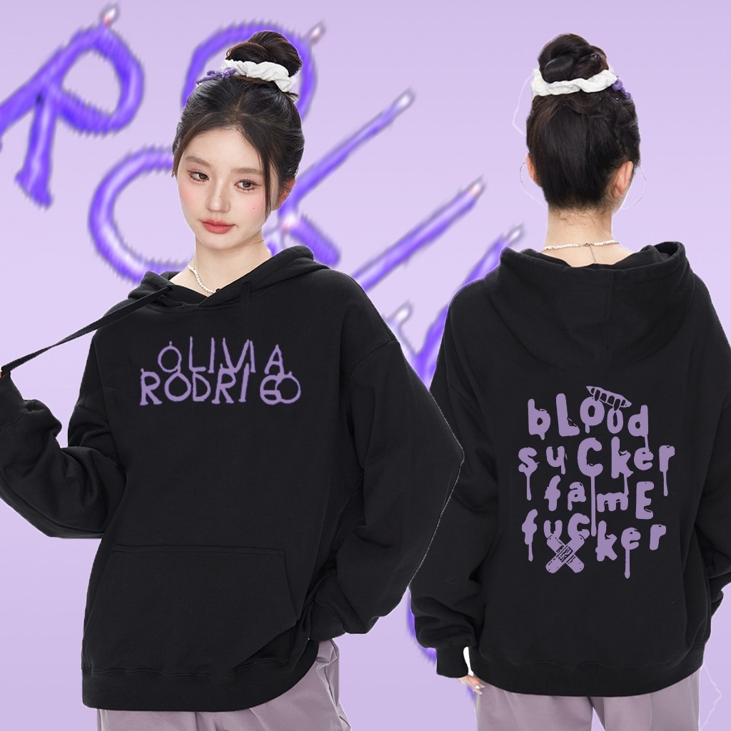 Áo sơ mi cổ tròn in hình Olivia Rodrigo Guts mới được làm bằng vải Cotton thoáng khí _ g02 Áo hoodie