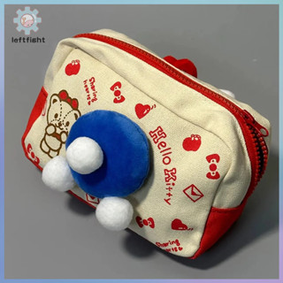 Trái Mới Sanrio Hello Kitty Túi Đựng Bút Búp Bê Sang Trọng Hộp Đựng Bút Dễ Thương Mèo Kt Túi Đựng Mỹ Phẩm Bé Gái Đồ Dùng Học Sinh Văn Phòng Phẩm Quà Tặng GHT