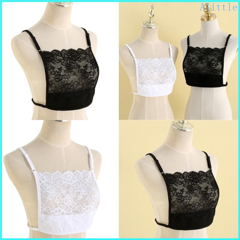 Alia Nữ Ren Chia Bao Camisole Thoáng Khí Vô Hình Mock Áo Lót