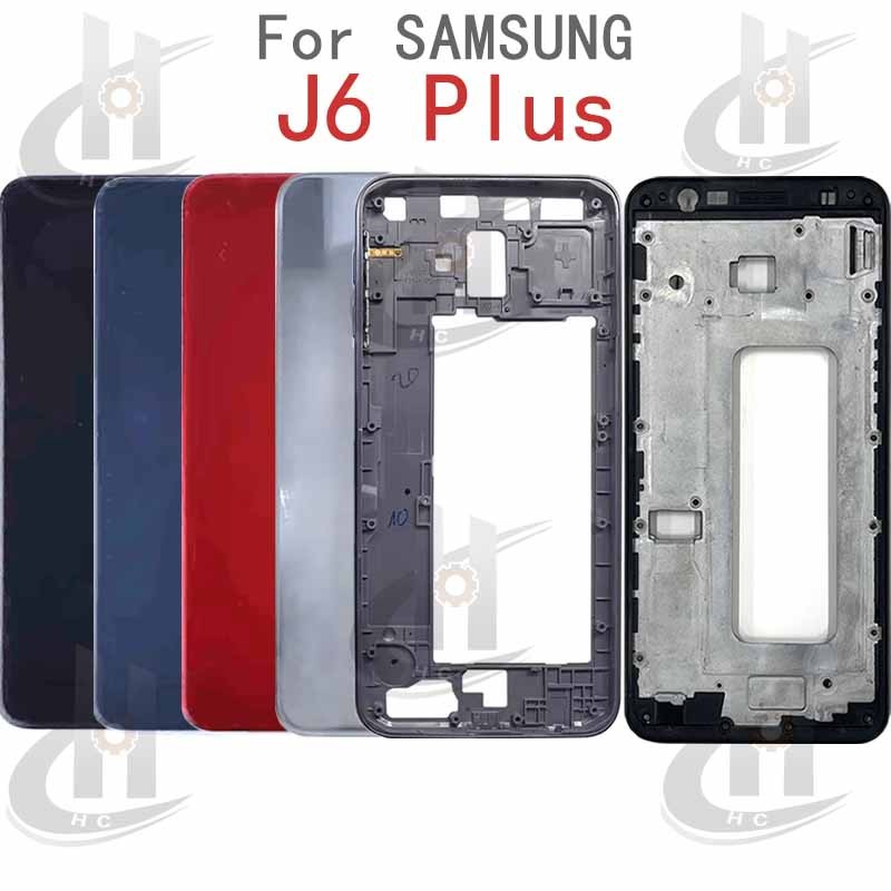 Dành Cho Samsung Galaxy J6 Plus 2018 J6 + J610 Pin Mặt Sau Nhà Ở Khung Giữa + Nút + LCD Khung Trước 