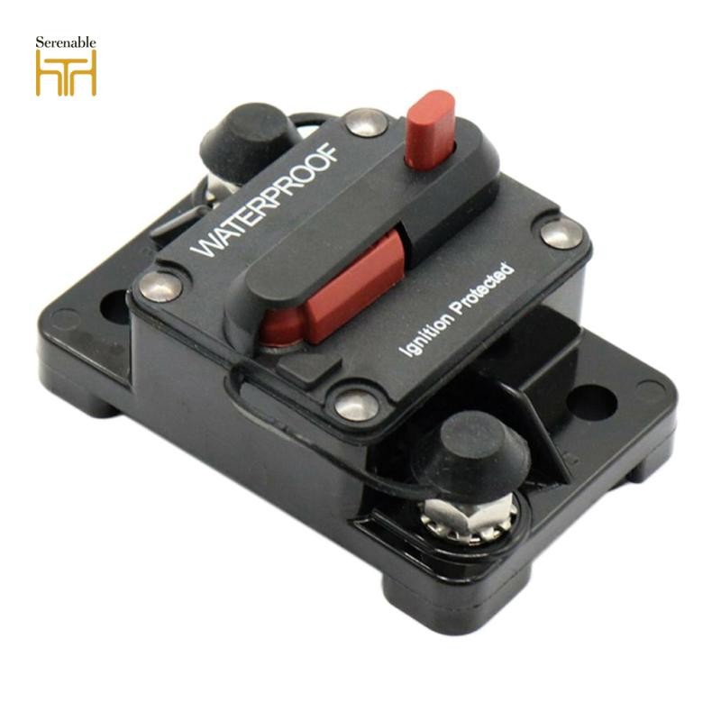 Đặt lại thủ công Bộ ngắt mạch 12-36V RV Boat Audio Stereo Fuse Holder 30A