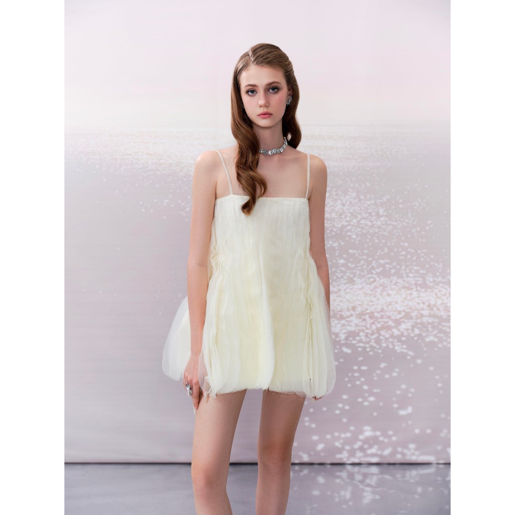 Elarie Babydoll Đầm Nhẹ Nhàng Chất Liệu Orangza Thiết Kế - CHOCOO