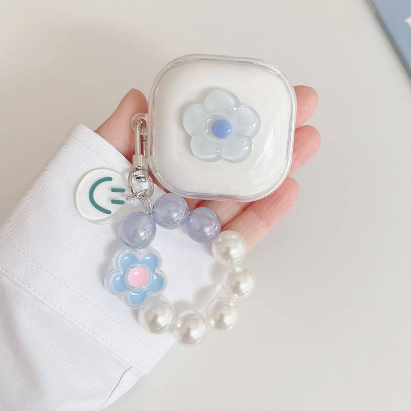 AK01T11B Anker Soundcore R50i NC case /R60i NC /R50i /K20i /P20i /P30i/C30i/C40i/Liberty 5 ANC/Liberty 5/C50i Ins Transparent Luxury with chain Protective Silicone Case for Anker