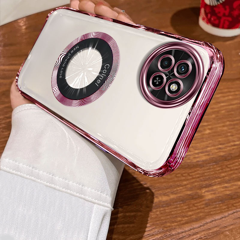 ốp lưng Ốp Điện thoại Itel S23 Itel S23 Plus Ốp bảo vệ trong suốt chống sốc có viền vàng mềm và vòng