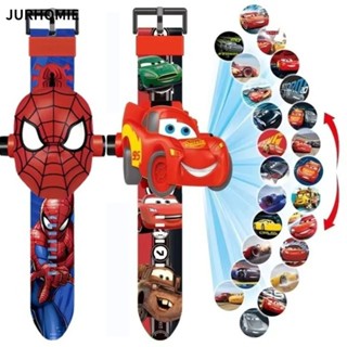 Đồng hồ đeo tay sinh viên JURHOMIE, 24 chiếc Đồng hồ trẻ em hình Disney, Đồng hồ kỹ thuật số phát sáng sáng sáng tạo Người nhện McQueen Đồng hồ điện tử Sinh nhật