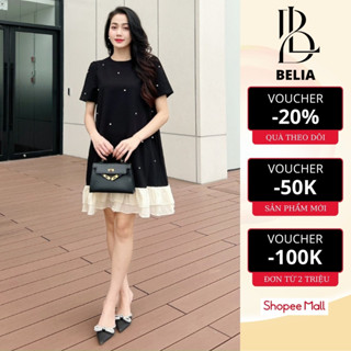 Đầm Suông, Váy Bầu Babydoll Mùa Hè Thiết Kế Dài Qua Gối Xinh Xắn Mẫu Mới Thời Trang Cao Cấp BELIA