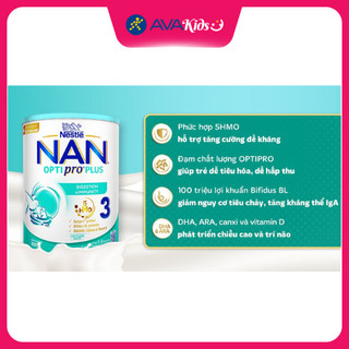 Sữa bột NAN Optipro Plus số 3 800g (1 - 2 tuổi)