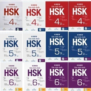 Aha - Sách  Giáo trình chuẩn HSK 4 + HSK 5 + HSK 6 (bản đẹp đen trắng)(kèm Audio nghe)(lẻ, chọn bộ) - Tái bản