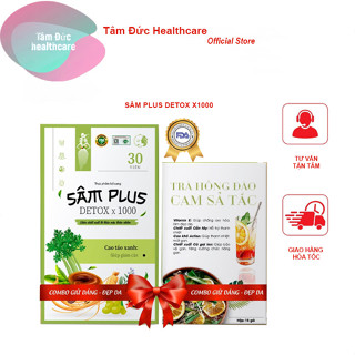 Sâm Plus Detox X1000 TM PHARMA Hỗ trợ giảm cân, phân giải mỡ thừa tăng cường chuyển hóa chất béo an toàn hiệu quả