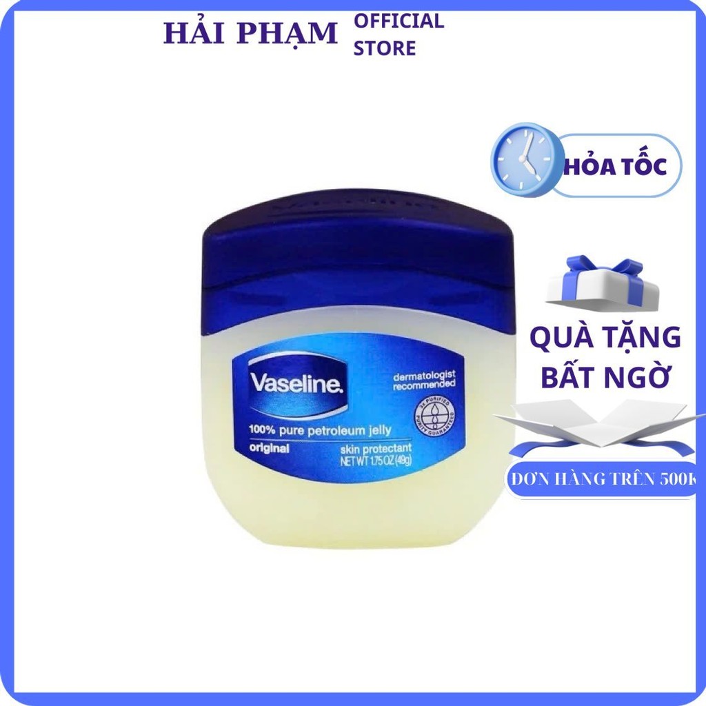 Dưỡng ẩm Vaseline đa năng cho môi, tay chân 100% Pure Petroleum Jelly Original 368g USA