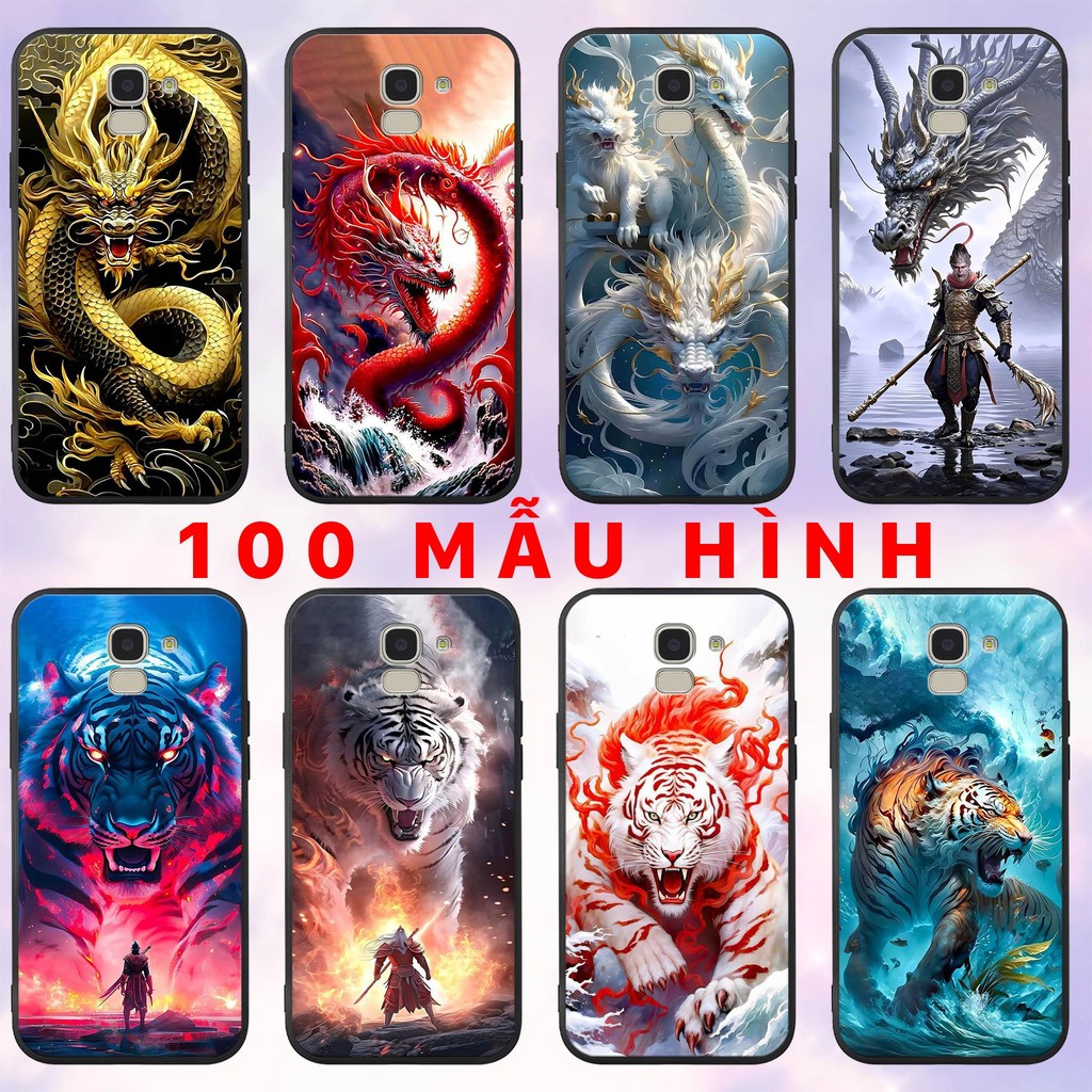 Ốp lưng Samsung j6 2018 (j600) - in hình rồng hổ hùng mạnh siêu chất wukong nhựa dẻo TPU bảo vệ came
