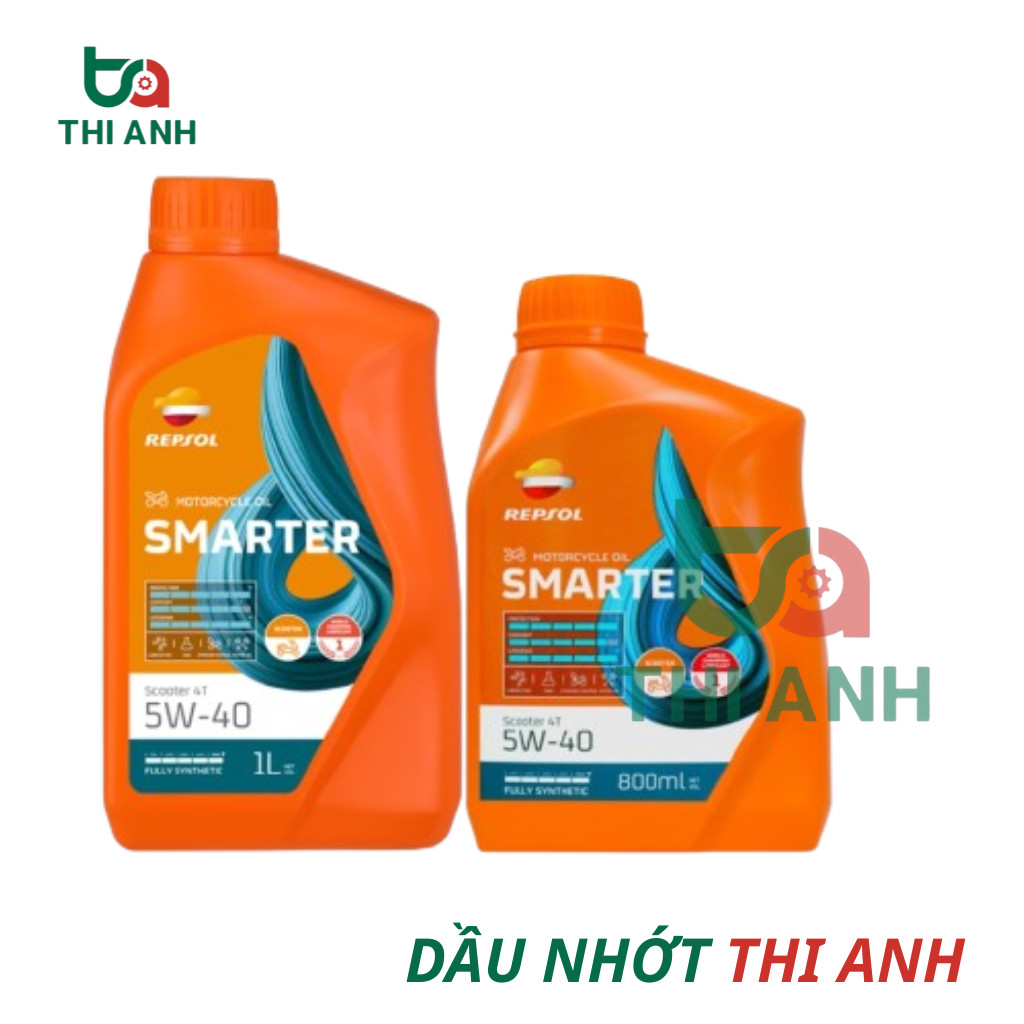Dầu Nhớt Repsol Scooter Fully Synthetic 5W40 Repsol smarter 5W40, nhớt cao cấp dành cho xe tay ga