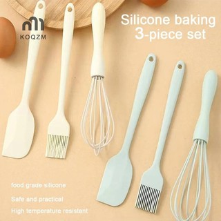   Koqzm  3 Bộ Nướng Bánh Silicon Cấp Thực Phẩm Chịu Nhiệt Kem Cạo Trứng Đánh Mỡ Bàn Chải Dụng Cụ Nướng Bánh Nhà Bếp  Mới  