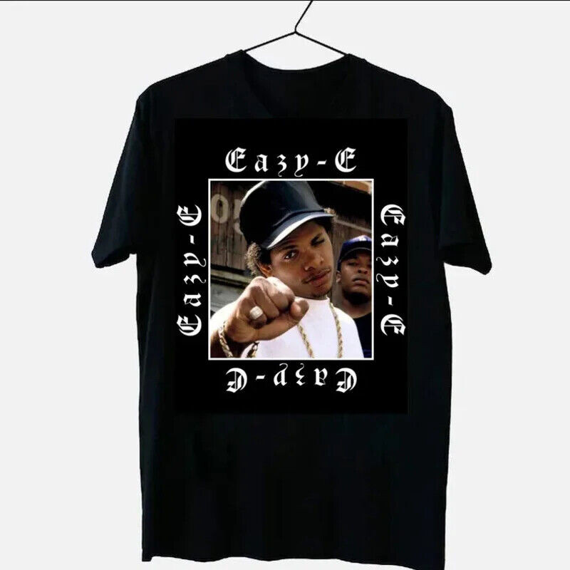 Eazy E Graphic Gi Cổ Tròn Mùa Hè Nam Phong Cách Mới Ngộ nghĩnh Tee