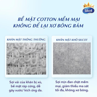 Khăn Khô Lau Mặt Silcot - Túi 40 miếng