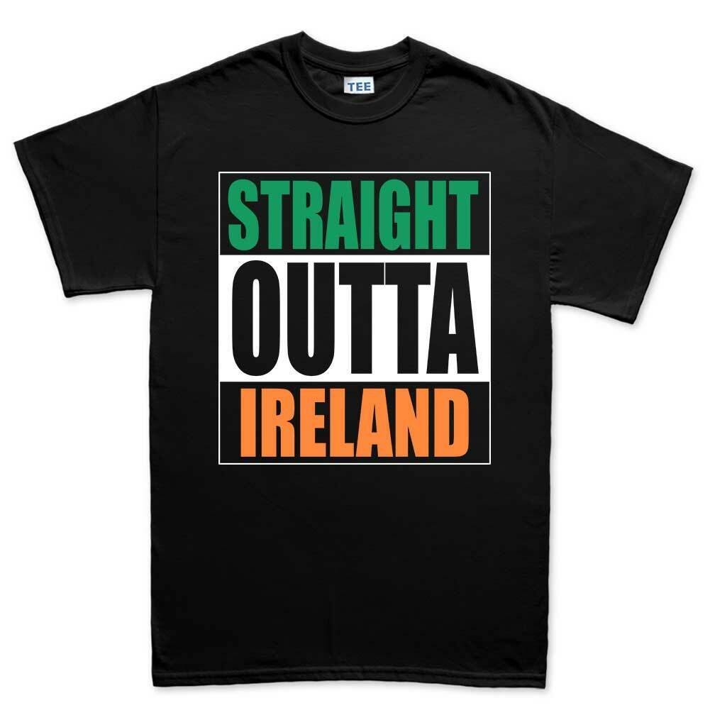 Thẳng Outta Ireland Ngộ nghĩnh Ireland Compton Áo thun Tee Top Áo thun