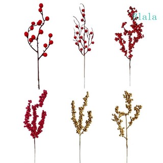 Blala Nhân Tạo Berry Thân Chọn Quả Giáng Sinh Nhánh Cho Cây Giáng Sinh Vòng Hoa Trang Trí Lễ Hội Mùa Xuân