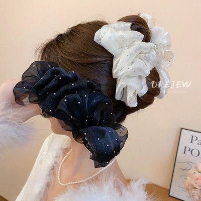 Drejew Kẹp lưới kim cương Hàn Quốc khối lượng tóc lớn thời trang đầu lưng cá mập kẹp ánh sáng sang trọng cao cấp trang trí tóc mũ trùm đầu