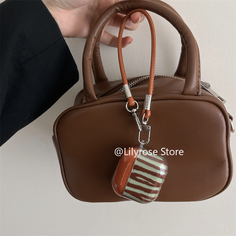 Ốp Lưng Cho AirPods 4 [2024] AirPods Pro2 Pro 3 2 1 Có Dây Xích Apple EarPods Bảo Vệ Trong Suốt