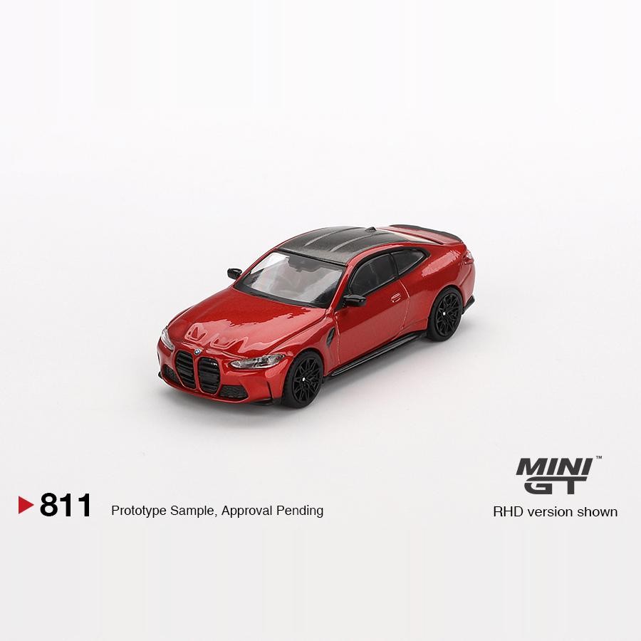 MINIGT 1: 64 BMW BMW M4 Competition G82 Mẫu xe hợp kim màu cam 811