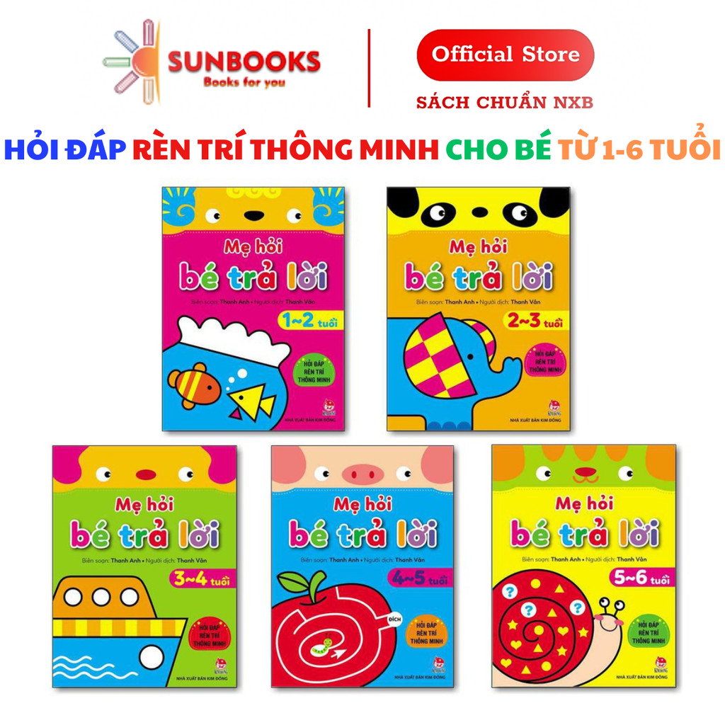 Sách Mẹ Hỏi Bé Trả Lời - Hỏi Đáp Rèn Trí Thông Minh - NXB Kim Đồng