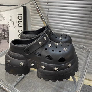 Dép Lê bít mũi đi bên ngoài chống trượt đế dày Nữ Dép xăng đan thoáng khí đế mềm độn cao mẫu Mới Mùa Hè