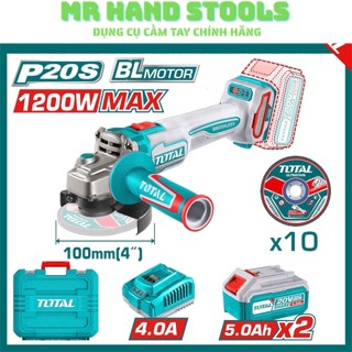 HOT Máy mài góc 1200W dùng pin  20V Total TAGLI2210032 ( Động Cơ Ko Chổi Than)