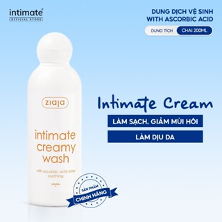 [LS] Dung Dịch Vệ Sinh Phụ Nữ Intimate With Ascorbic Acid ZIAJA Giảm Mùi Hôi, Hỗ Trợ Làm Sáng 200ml