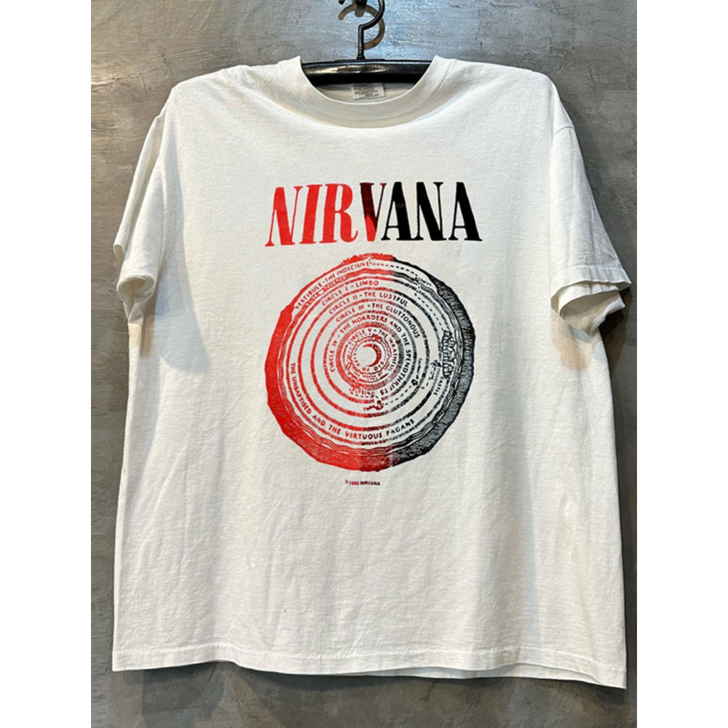 Hàng sẵn có Cotton Nguyên Chất Nirvana Nirvana Ban Nhạc Hip Hop Rock hiphop High Street American Atm
