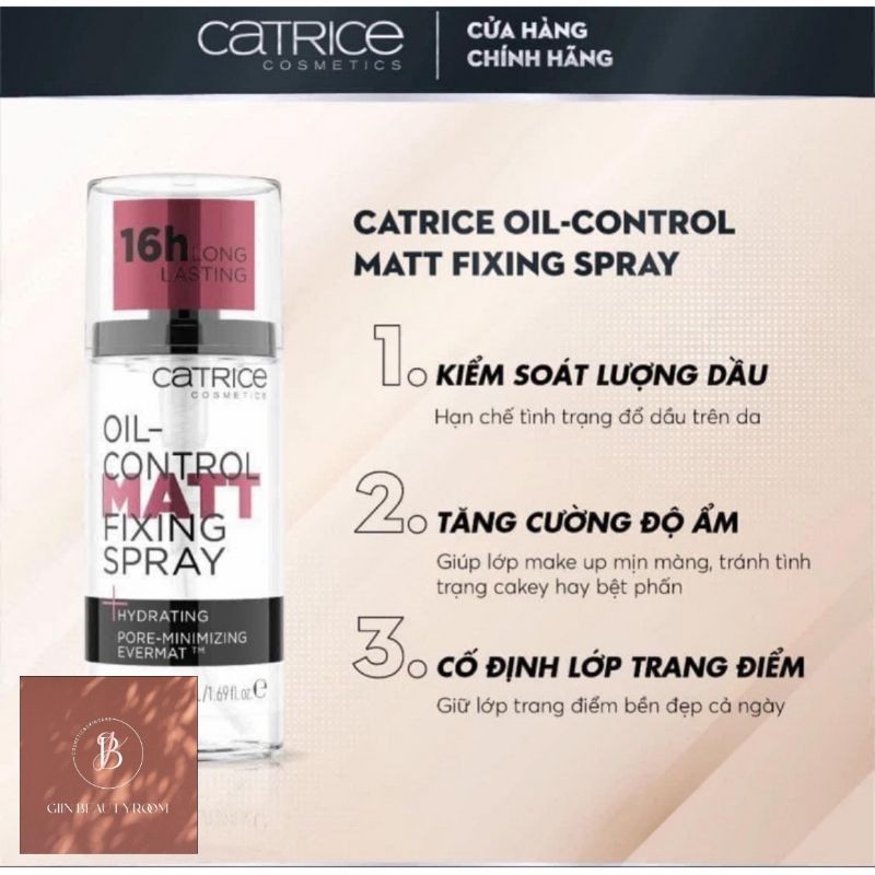 Xịt khoá giữ lớp nền kiềm dầu Catrice