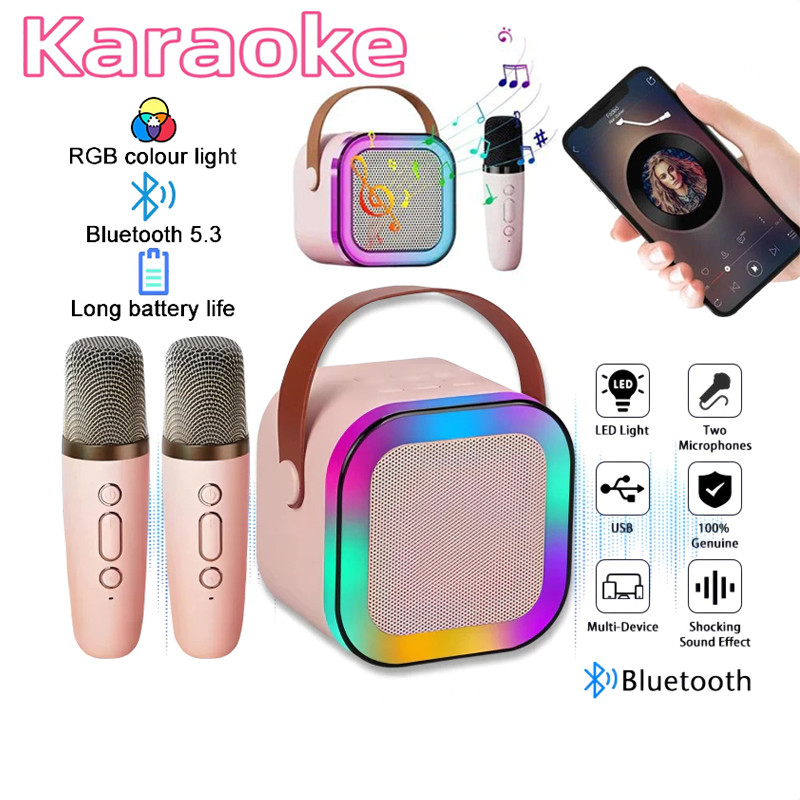 Guugei K12 Loa Karaoke Không Dây Mini Karaoke Bluetooth Loa Điện Thoại Tiệc Karaoke