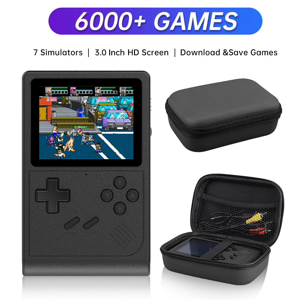 Gb300 Di Động Cầm Tay Chơi Game 3 inch Video Game Console Tích Hợp 6000 + Trò Chơi Cho SFC / MD / GB