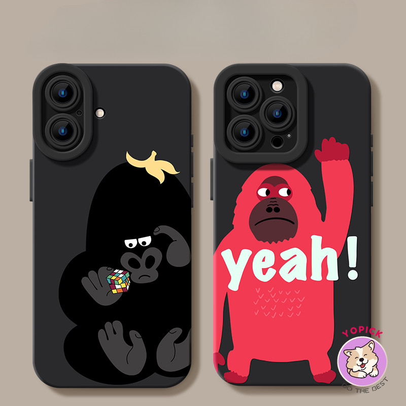 Funny orangutan Phone case for IPhone17 16 15 11 12 13 14 Pro Max 7Plus 16 8 15 PlusS Max XR X  soft