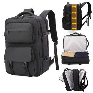 Balo du lịch thế hệ mới ngăn mở rộng màu trơn thời trang basic vải cao cấp chống nước size lớn 8078