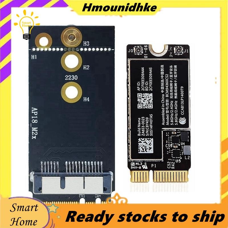BCM94360CS2 Dual Band Wifi Card NGFF M.2 Key A / E Adapter Card Cho 11Inch A1465 13Inch A1466