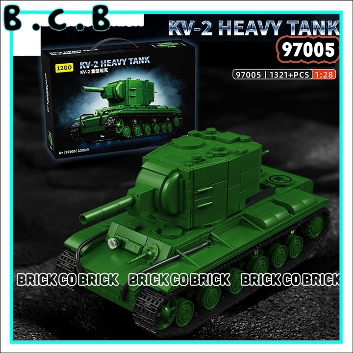 Mô hình Tank hạng Nặng KV2 Mô hình  Xe Tăng Thế Chiến Thiết Giáp KV2 97005