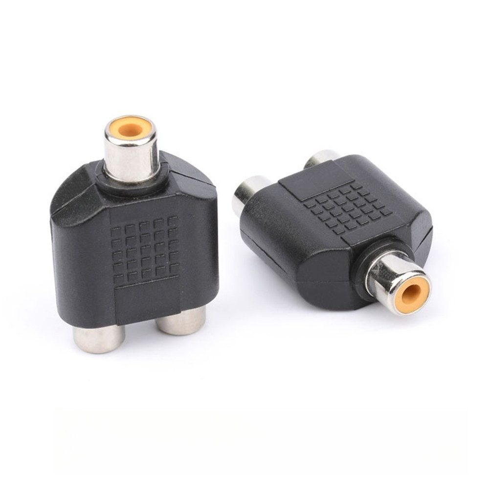 Đầu cắm, Jack chuyển đổi 1 Jack AV hoa sen (1 RCA female) sang 2 Jack AV hoa sen (2 RCA female)