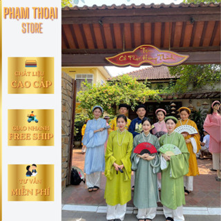  Áo Ngũ Thân Tay Thụng,Áo Tấc Nữ Thời Nguyễn 2 Lớp  Chất Liệu Lụa tây Thi Không Nhăn  Việt Phục Cổ Phục Phạm Thoại 