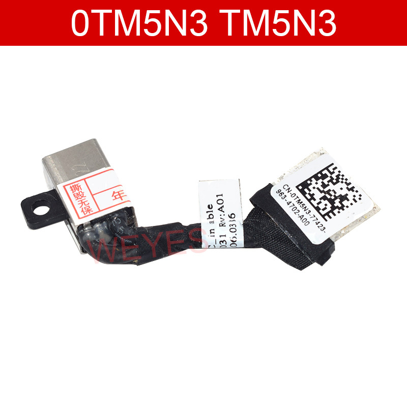 0TM5N3 TM5N3 450.0FV06.001 0021 cho Dell Latitude 3400 3500 5584 DC-IN Laptop DC Nguồn Đầu Vào Jack 
