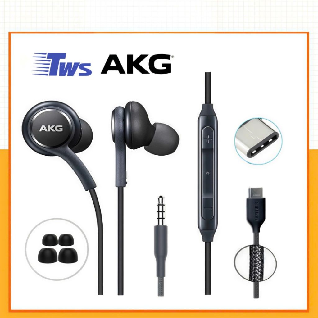 Tai nghe AKG Type C cho Note 20, S22 Ultra chuẩn zin nghe nhạc, chơi game cực ngon | Bảo hành 12th