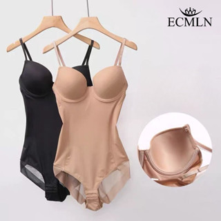  ECMN Nữ Liền Mạch Định Hình Body Firm Control Shapewear Tích Hợp Áo Ngực One Piece Body Shaper 
