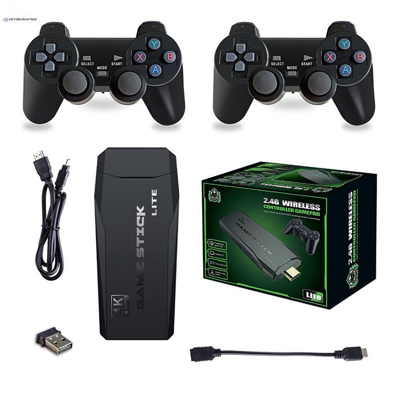 Máy Chơi Game Video COD 2.4G Bộ Điều Khiển Không Dây Kép 64GB 32GB 20000 Trò Chơi 4K HD Retro Máy Chơi Game Cầm Tay Trò Chơi Dính Để Quà Tặng Mới