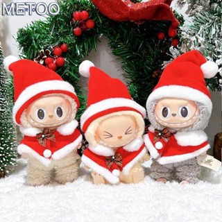  Mt Búp Bê Giáng Sinh Áo Khoác Quần Áo Có Mũ Năm Mới Quần Áo Búp Bê Trang Phục Quần Áo Phụ Kiện Cho 17cm Labubu V1 V2 