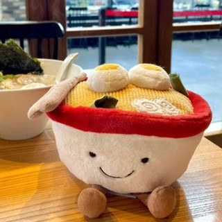 Jellycat Simulation Fun Ramen Plush Toy A Bowl of Ramen Cute Soft Stuffed Toy