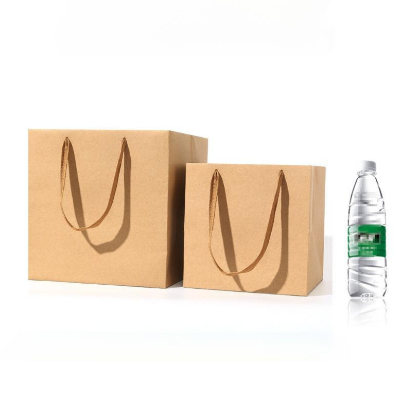 [Combo 3] Túi đáy Vuông to 30cm giấy kraft nâu/ trắng Túi đựng hộp quà  vintage  TU23/TU24