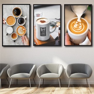 Tranh quán cà phê,quán nước, tranh trang trí quán trà, tranh canvas có khung